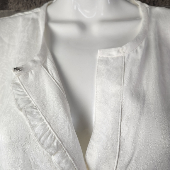 New 10 Crosby Derek Lam Bone Snake Satin TF92726SN Button-down Top - Picture 6 of 12